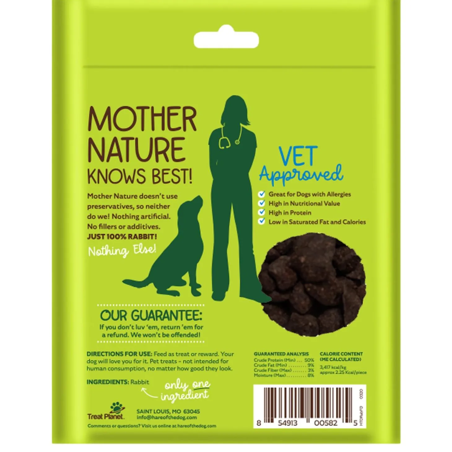 100% Rabbit Freeze Dried Dog Treats