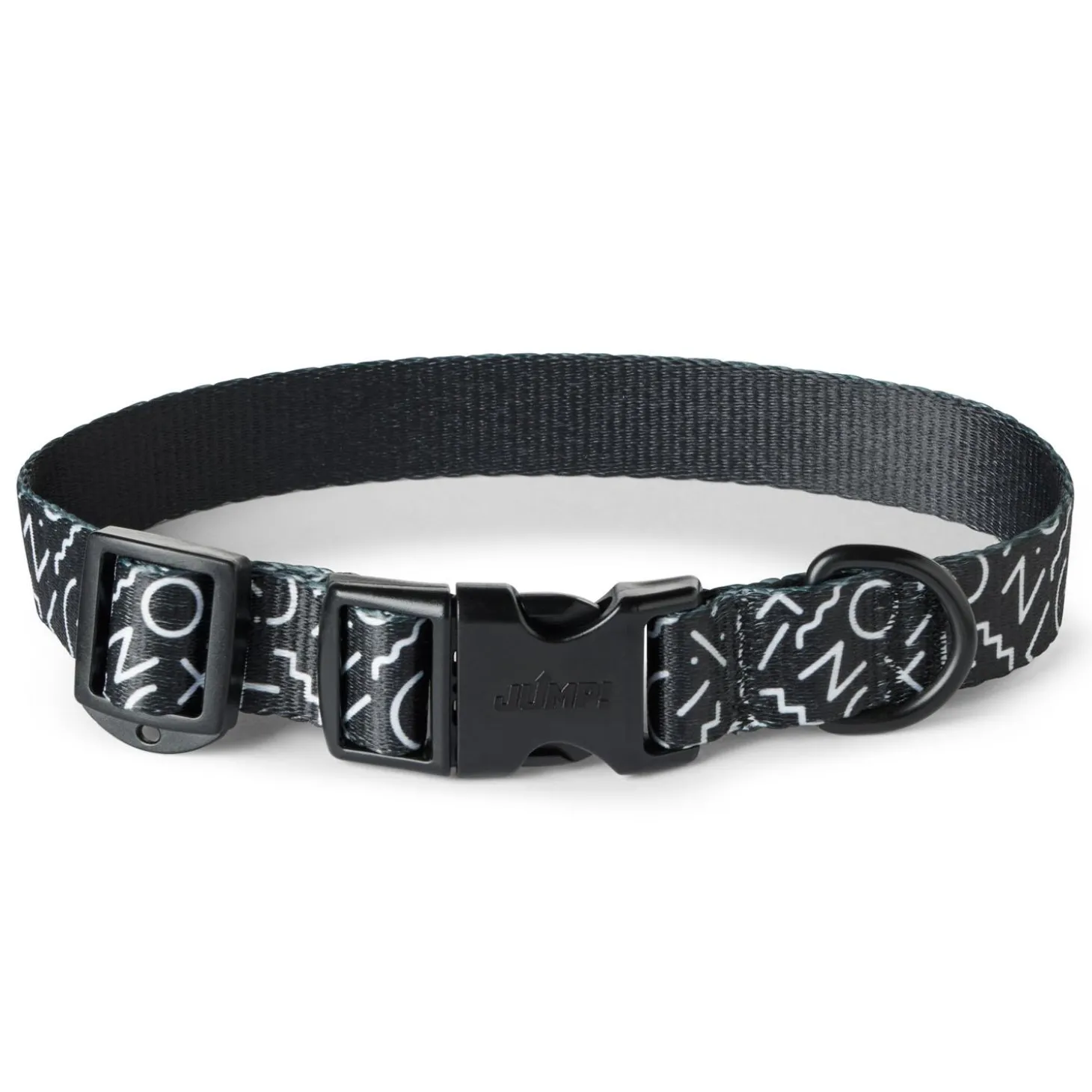Adjustable Black & White Dog Collar
