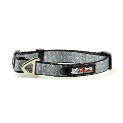 Adjustable Blue Circles Dog Collar
