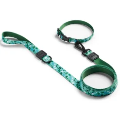 Adjustable Terrazzo Green Dog Collar
