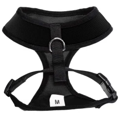 Air Mesh Over-the-Head Black Dog Harness
