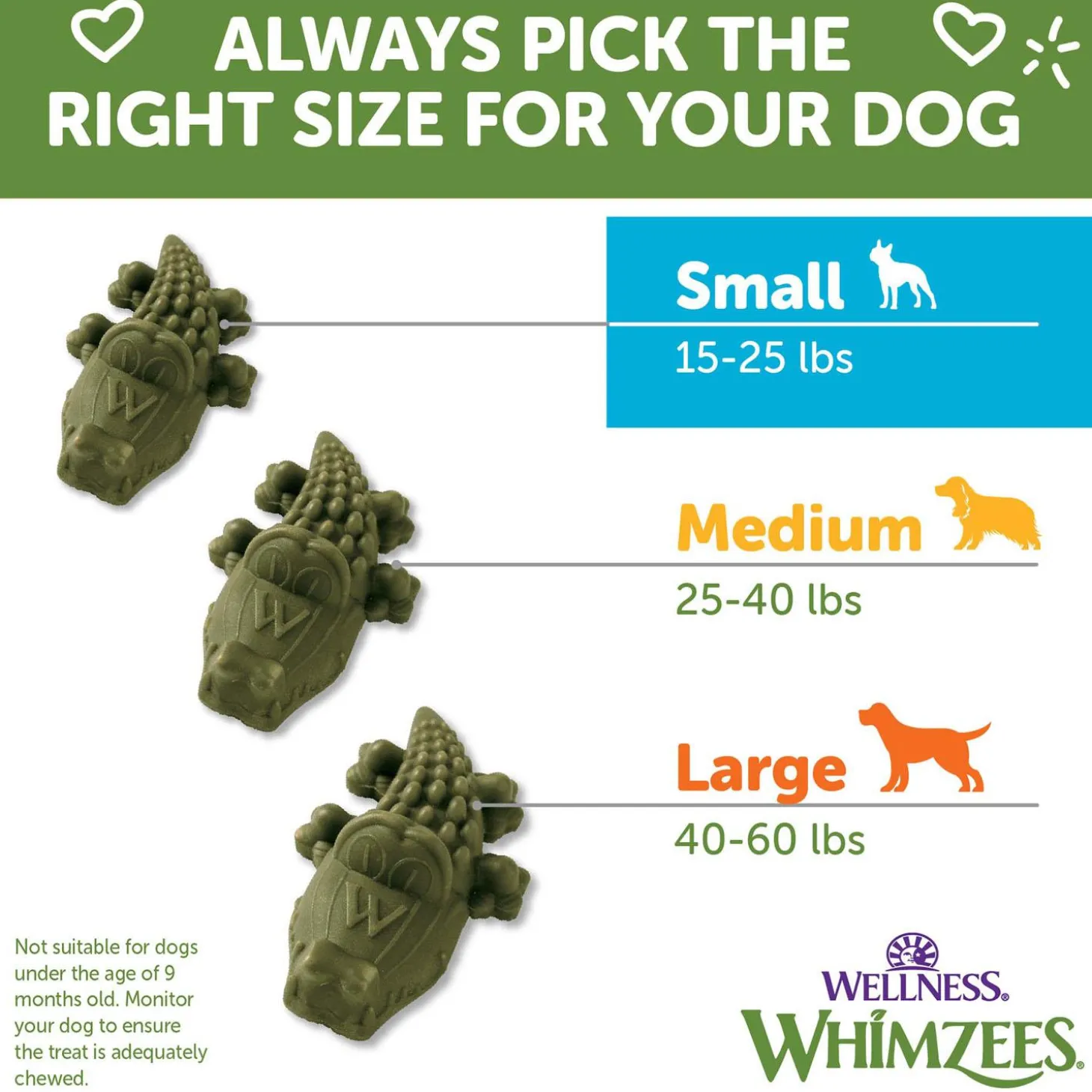 Alligator Small Chews Dog Treats