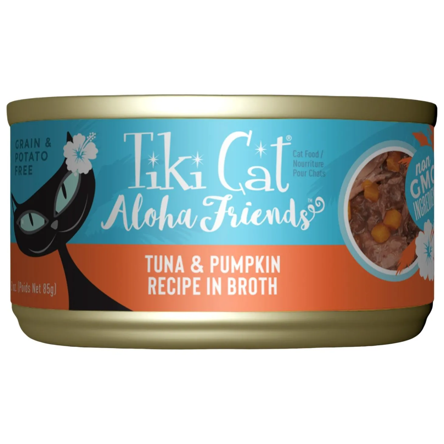 Aloha Friends Tuna & Pumpkin Recipe in Broth Cat Food