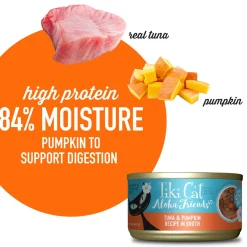 Aloha Friends Tuna & Pumpkin Recipe in Broth Cat Food