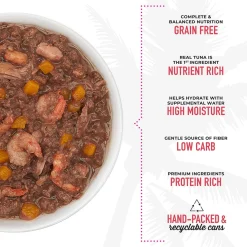 Aloha Friends Tuna, Shrimp & Pumpkin Recipe in Broth Cat Food
