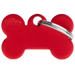 Aluminum Red Bone ID Tag