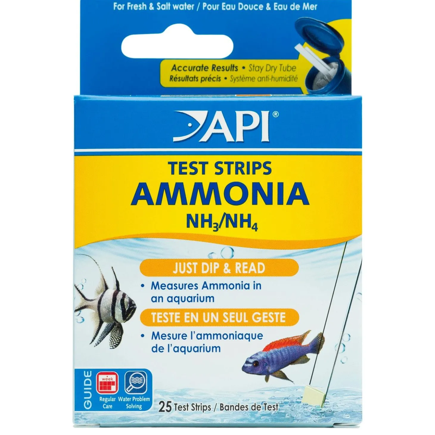 Ammonia Test Strips for Freshwater and Saltwater Aquariums