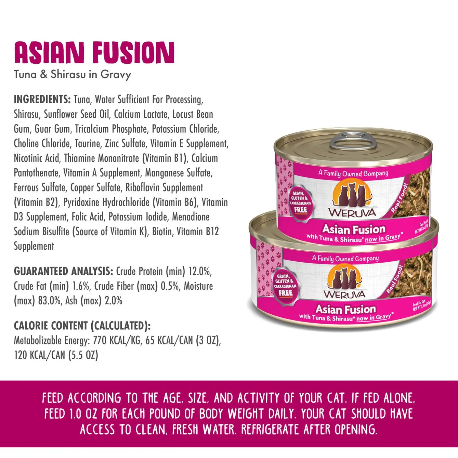 Asian Fusion with Tuna & Shirasu Adult Cat Food