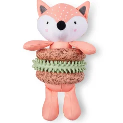 Baby Fox with Rings Dog Toy