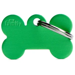 Basic Aluminum Green Bone ID Tag