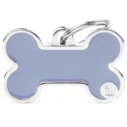 Basic Handmade Lilac Bone ID Tag