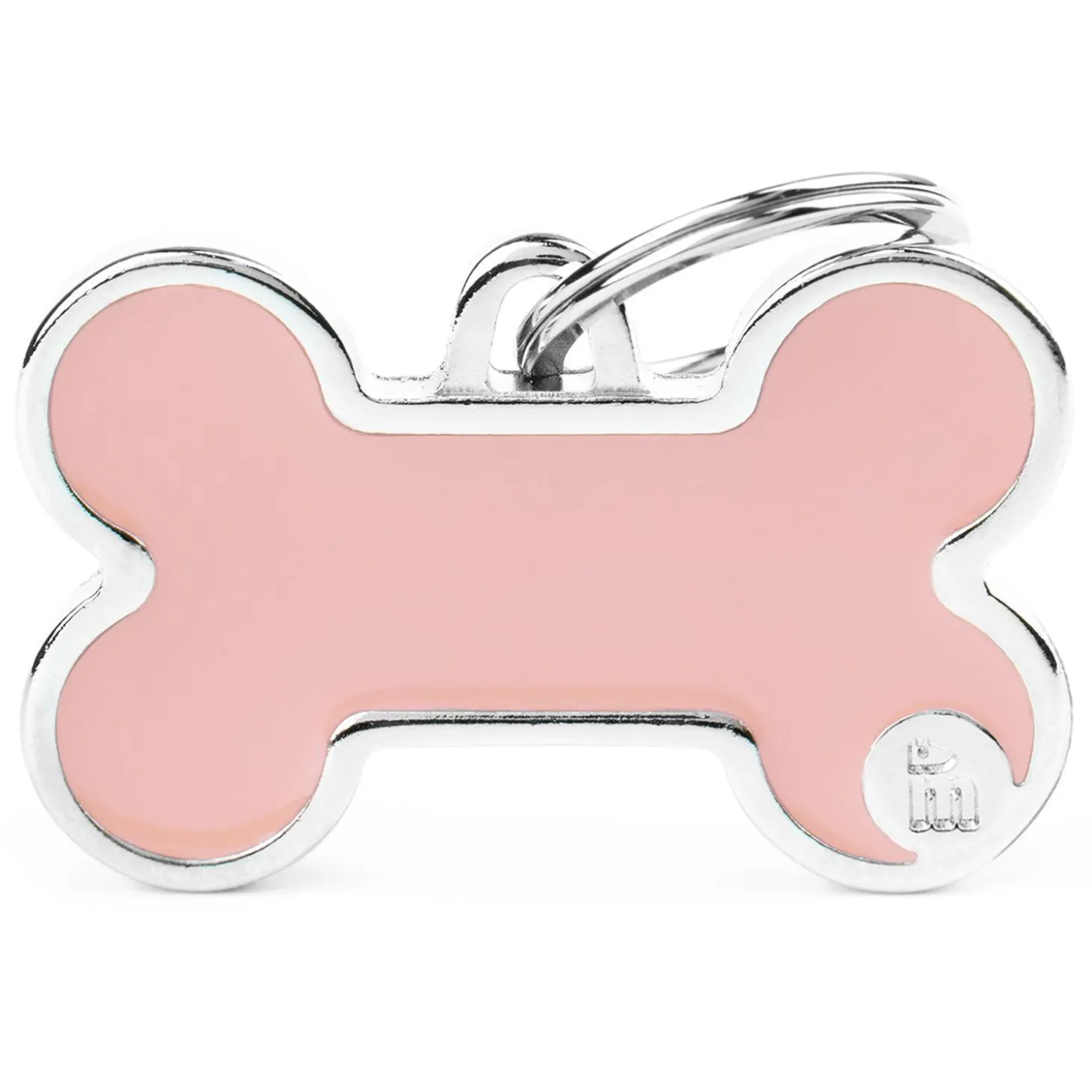 Basic Handmade Pink Bone ID Tag