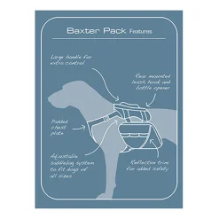 Baxter Coastal Blue Dog Backpack