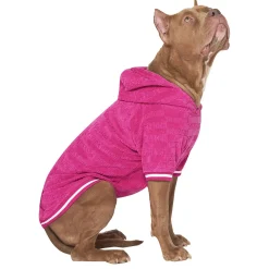 Beach Bum Towel Hoodie Pink