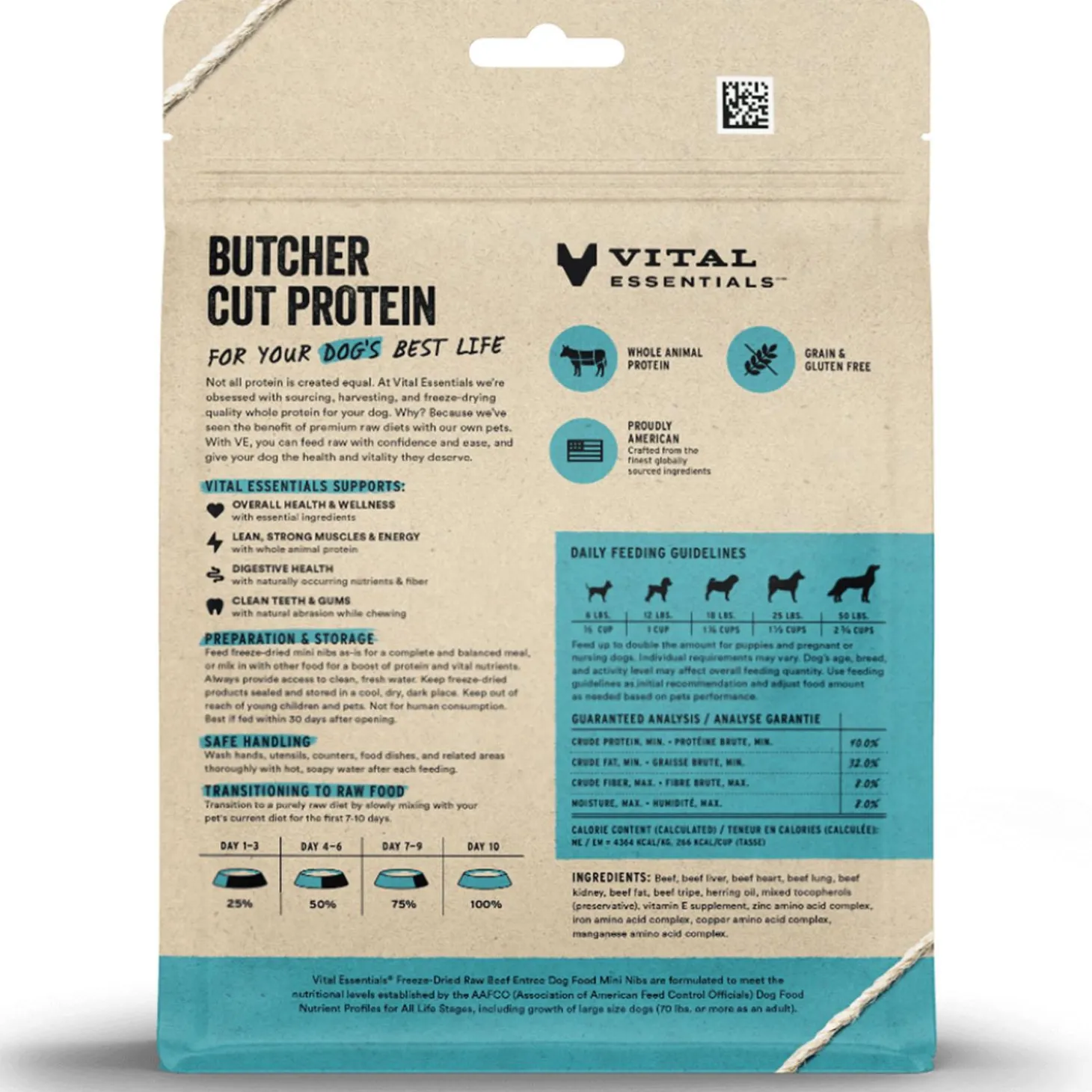 Beef Entree Mini Nibs Dog Food