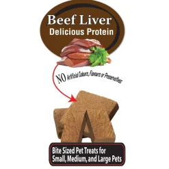 Beef Liver Chops Small Bites Dog Treats