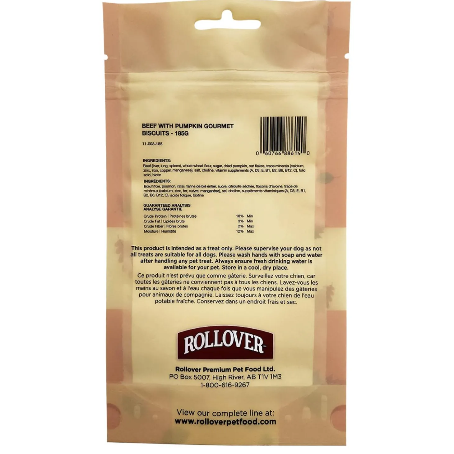 Beef with Pumpkin Gourmet Biscuits Dog Treats