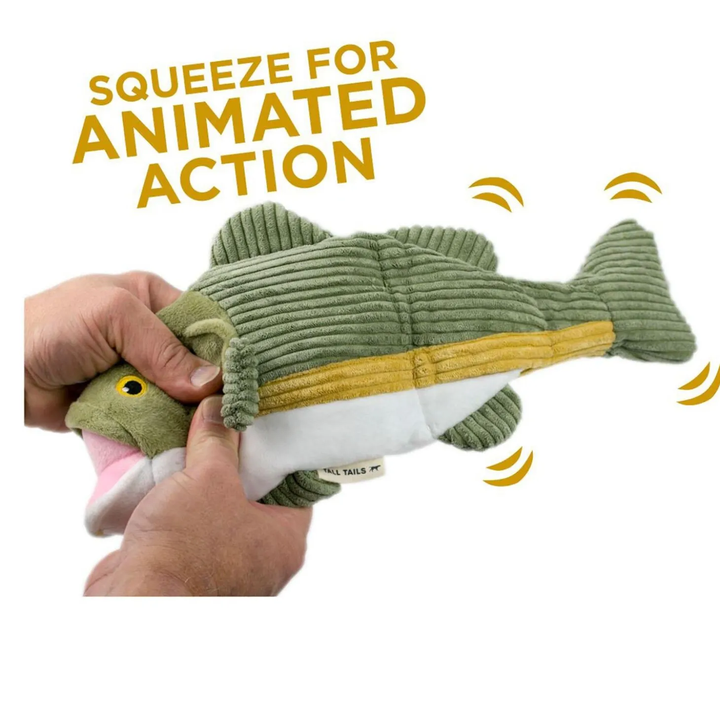 Big Fish Twitchy Tail Dog Toy