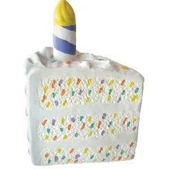 Birthday Cake Chew Multi Coloured Dog Toy