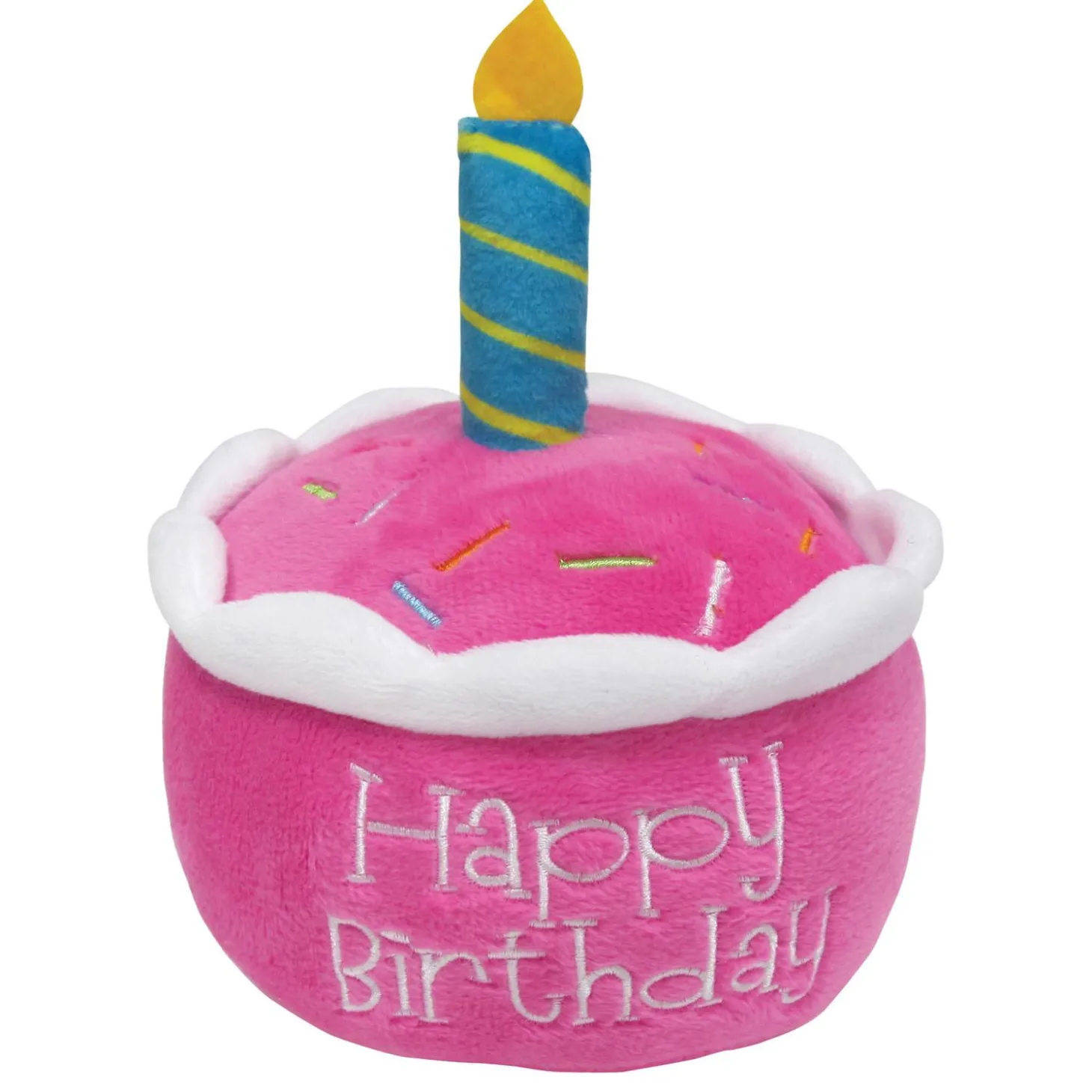 Birthday Cake Pink Dog Toy