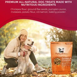 Bites Plant Based Pumpkin & Cinnamon Dog Treats