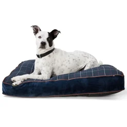 Blue Plaid Mattress Bed