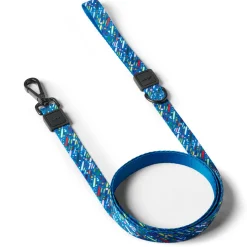Blue Splatter Paint Dog Leash