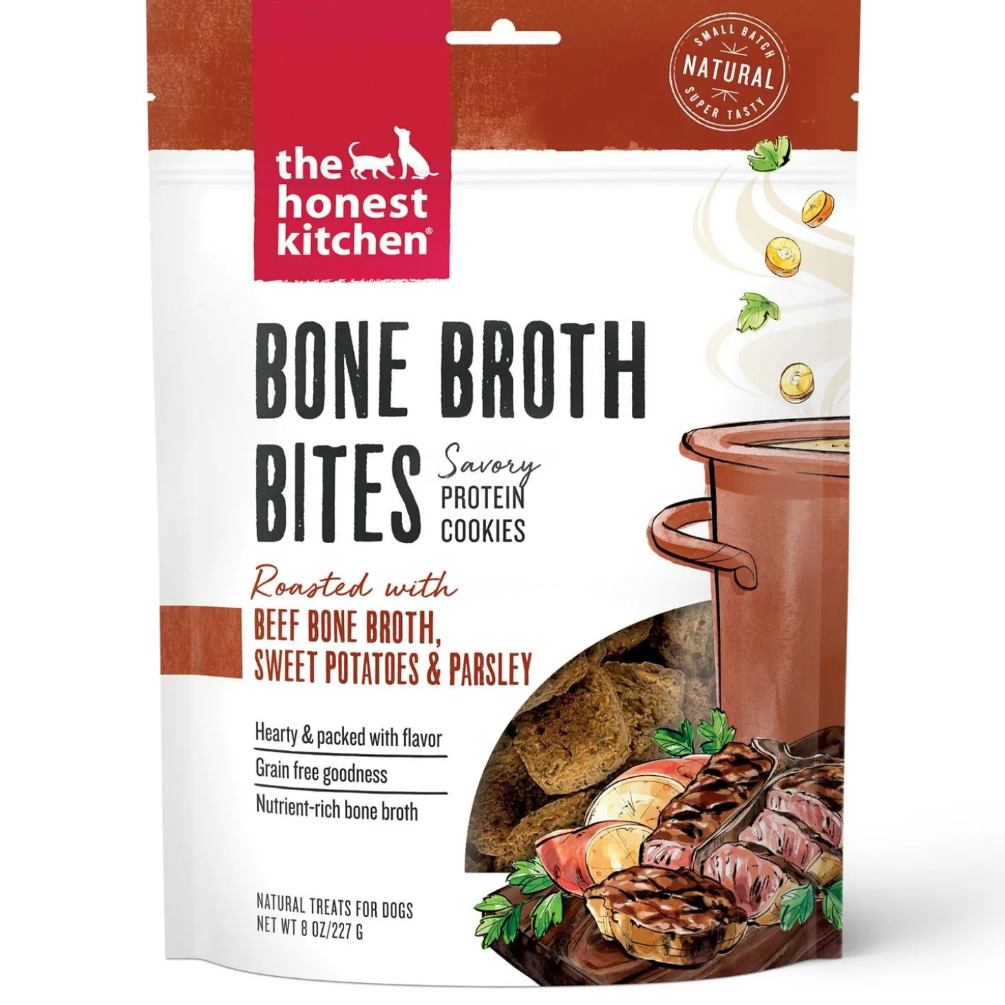 Bone Broth Bites Roasted with Beef Bone Broth & Sweet Potatoes Dog Treats