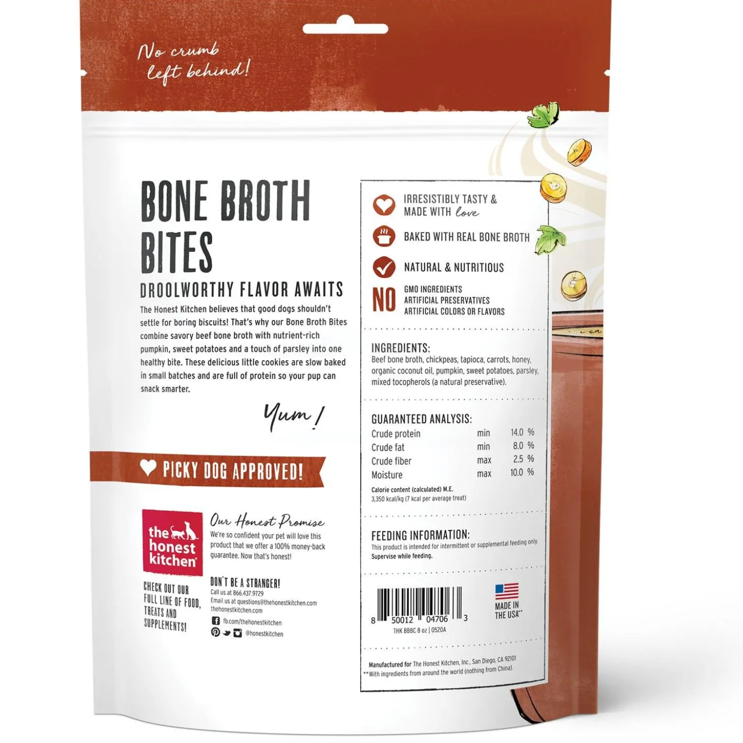 Bone Broth Bites Roasted with Beef Bone Broth & Sweet Potatoes Dog Treats