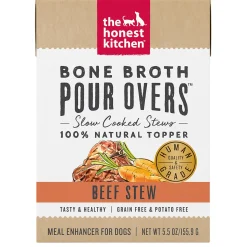 Bone Broth Pour Overs Beef Stew Dog Food Topper