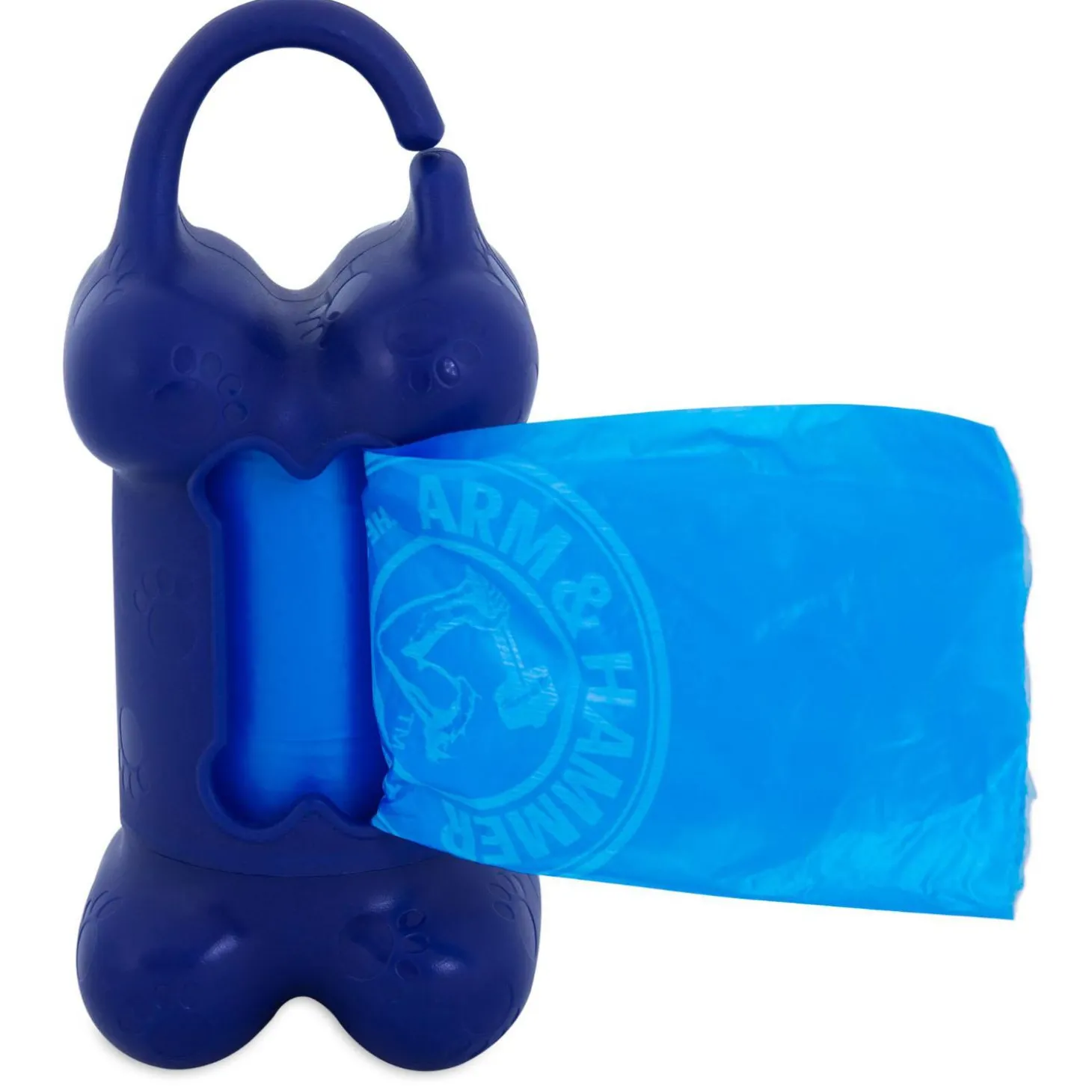 Bone Poopbag Dispenser & Waste Assorted Colour Bag Set
