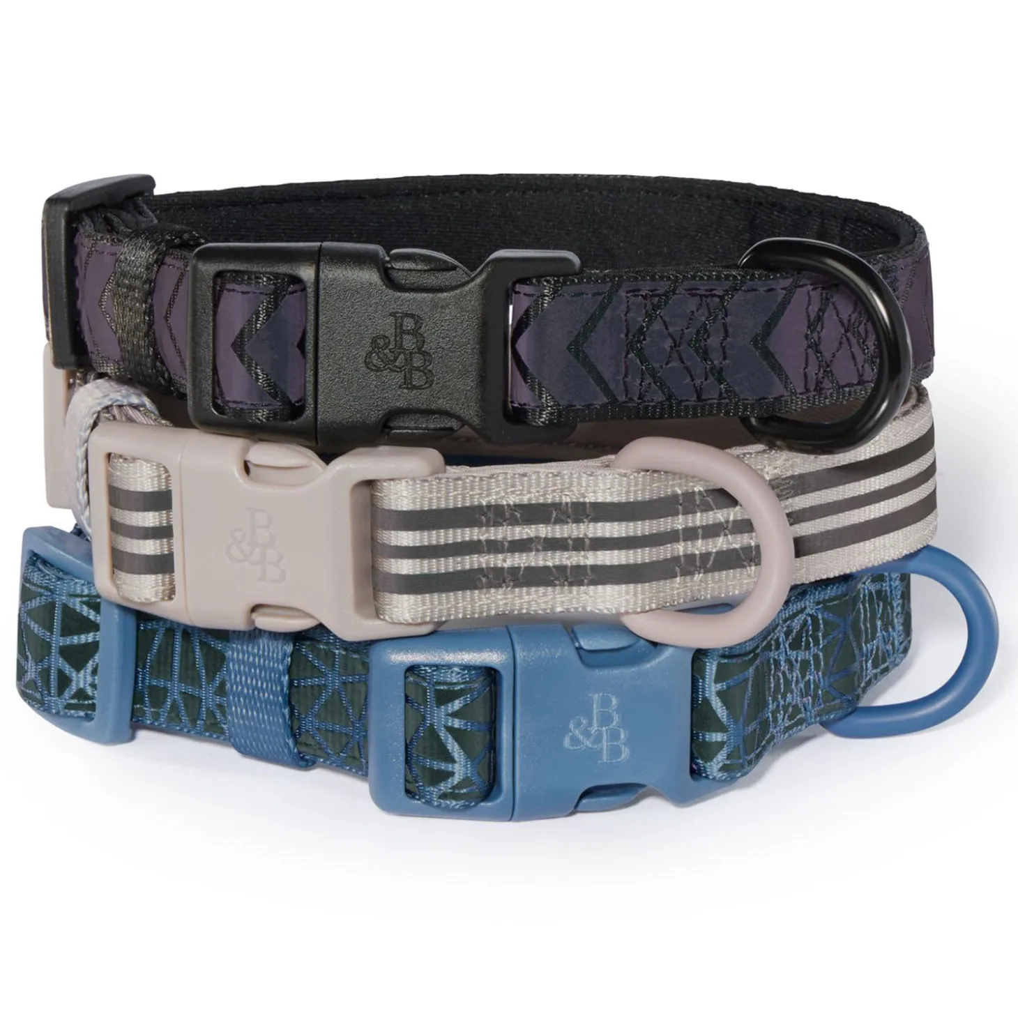Bone Reflective Cushion Neoprene Padded Dog Collar