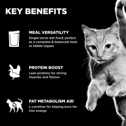Booster Weight Management Shredded Chicken + Duck Recipe in Broth Adult Cat Food Topper