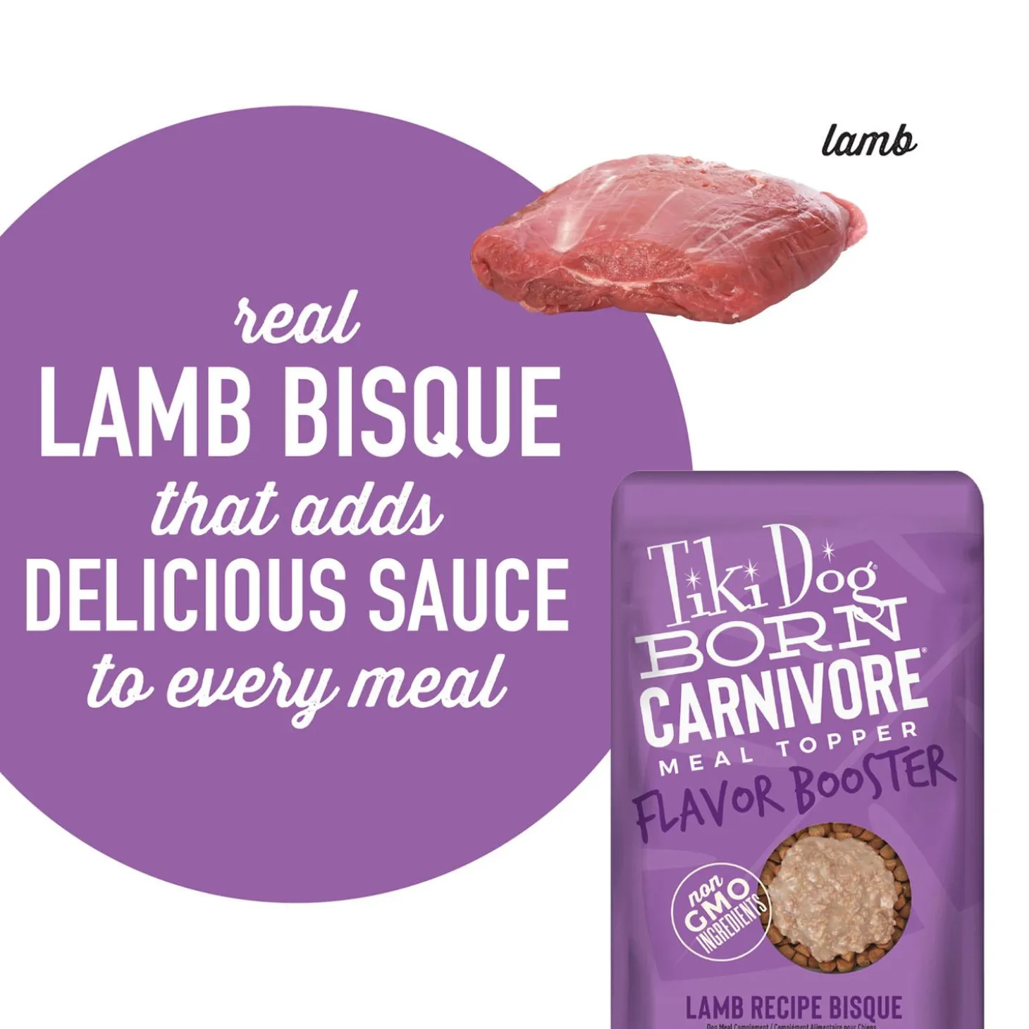 Born Carnivore Flavour Booster Lamb Recipe Bisque Dog Food Topper
