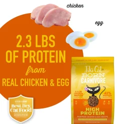 Born Carnivore High Protein Deboned Chicken & Egg Recipe Adult Cat Food