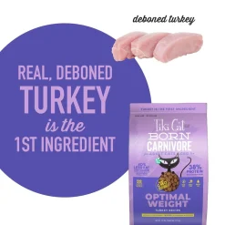 Born Carnivore Optimal Weight Turkey Recipe Adult Cat Food