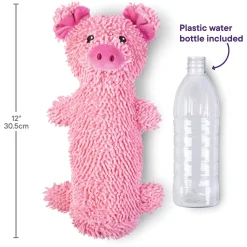 Bottle Crunch Pig Dog Toy