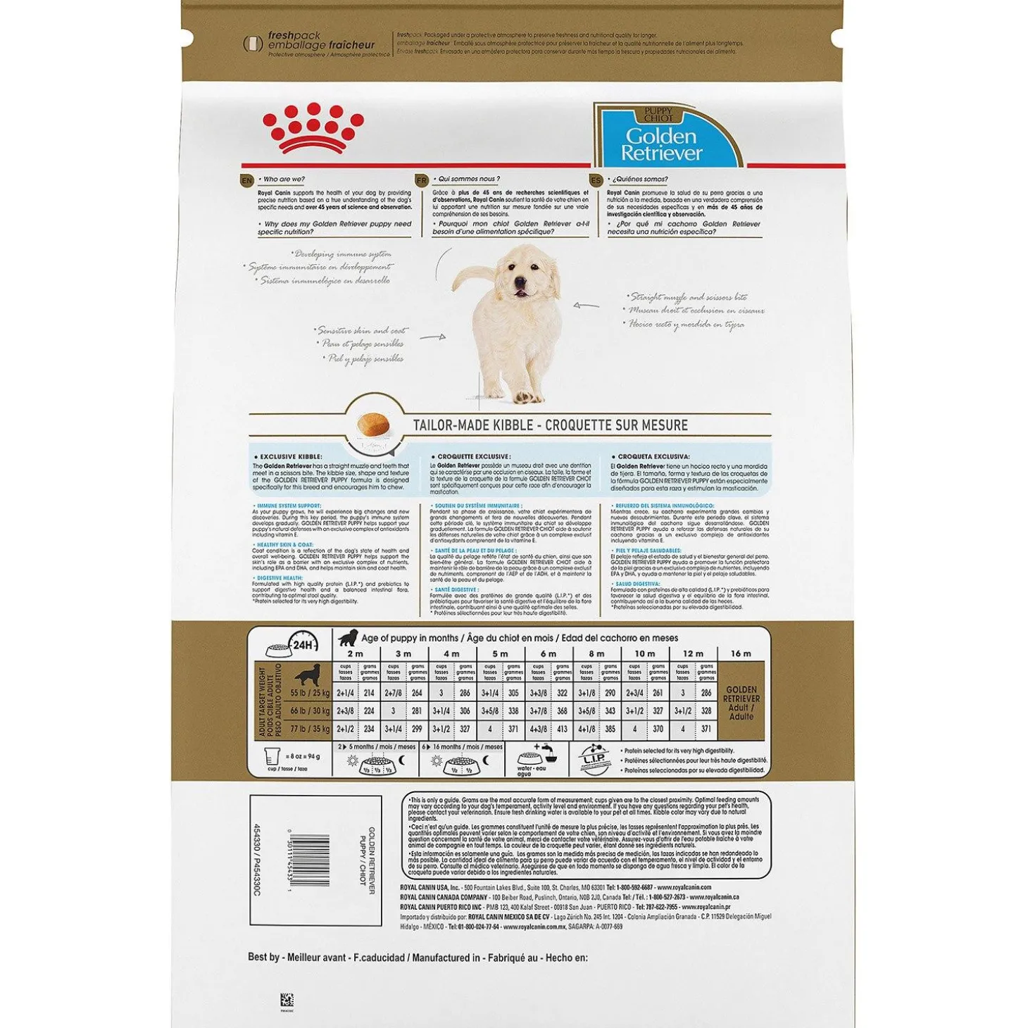 Breed Health Nutrition Golden Retriever Puppy Dog Food