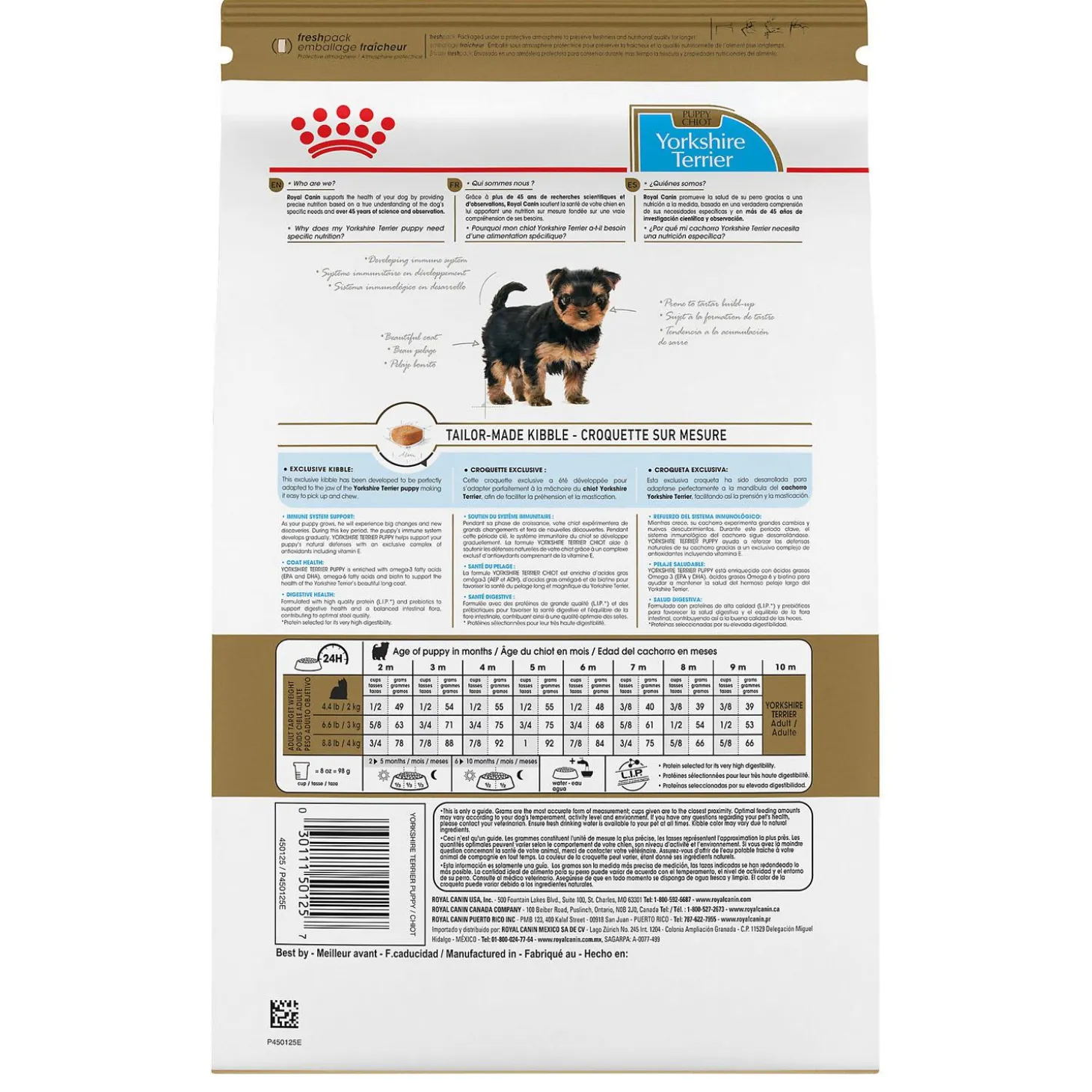Breed Health Nutrition Yorkshire Terrier Puppy Dog Food
