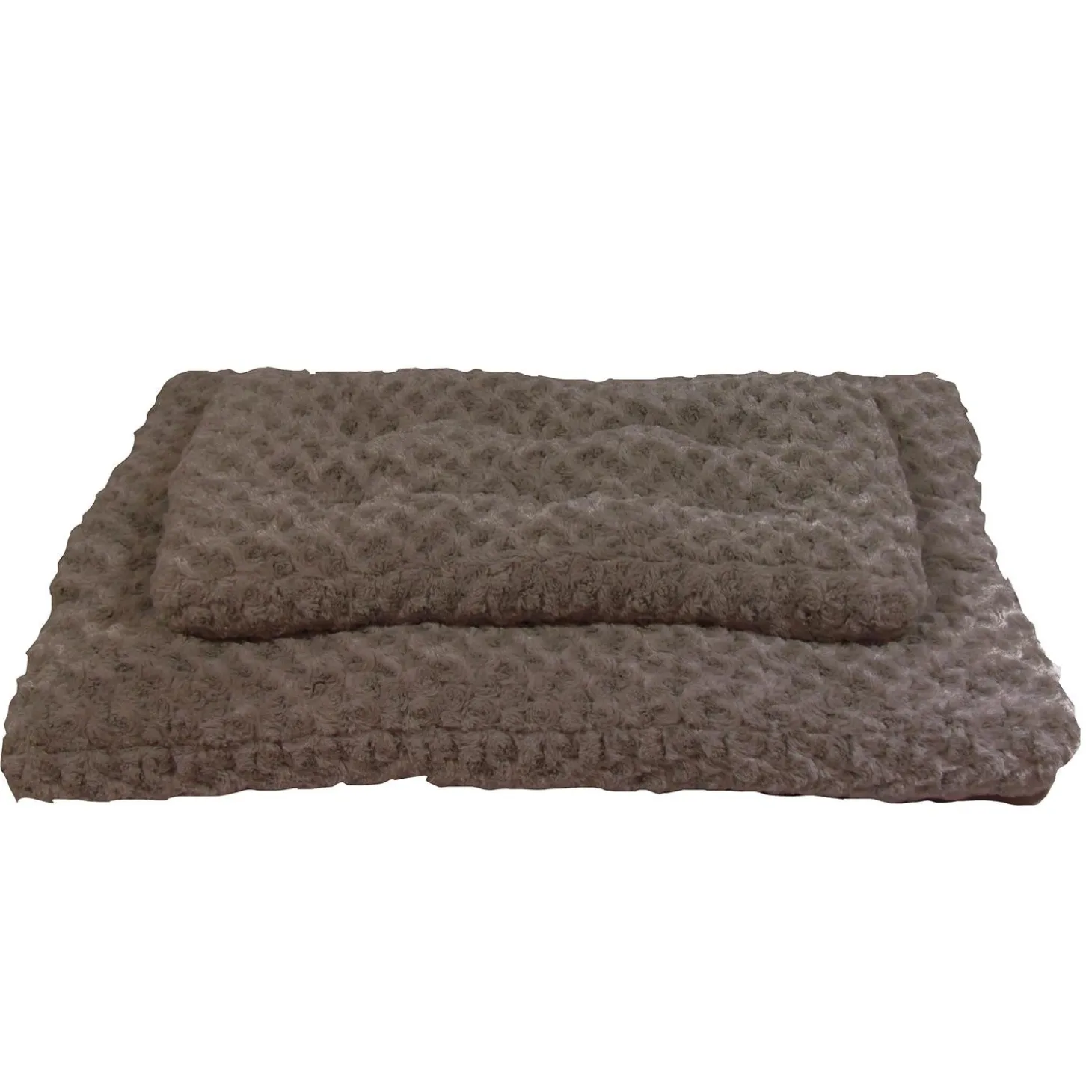 Brown Plush Crate Mat