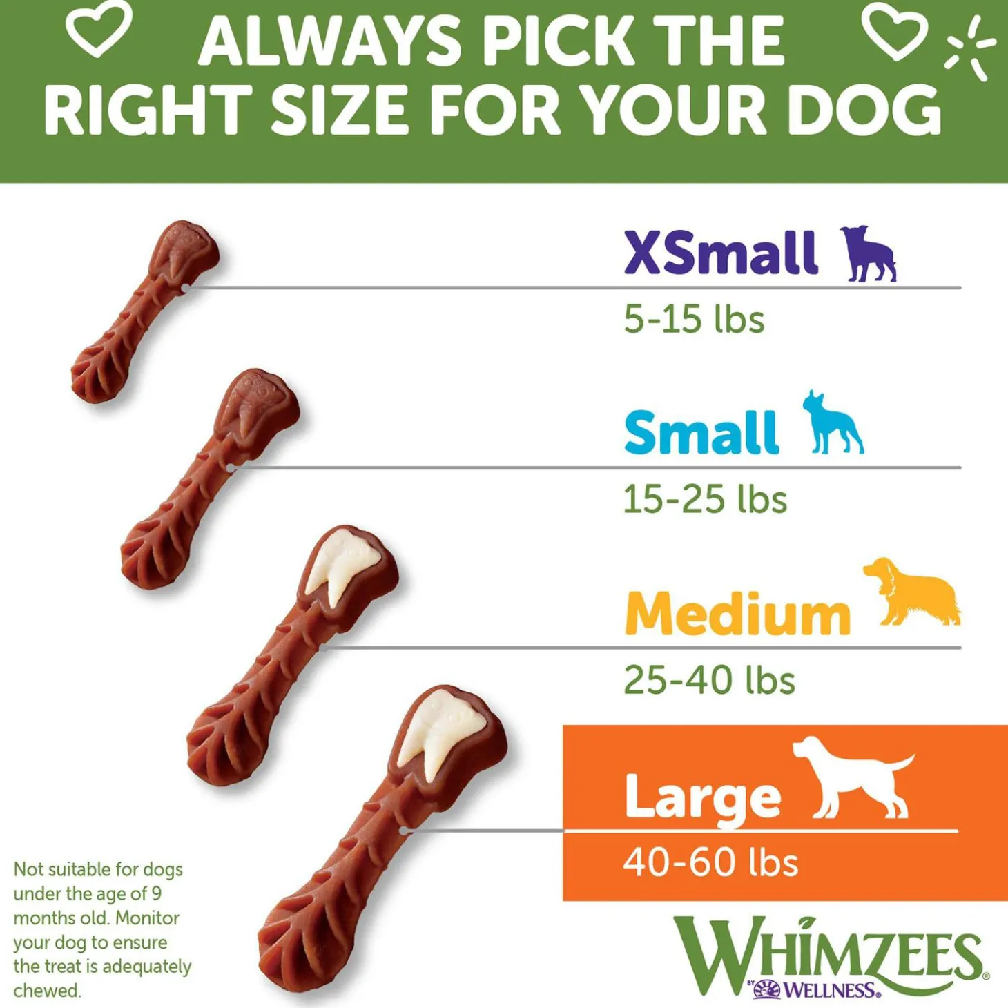 Brushzees Large Chews Dog Treats