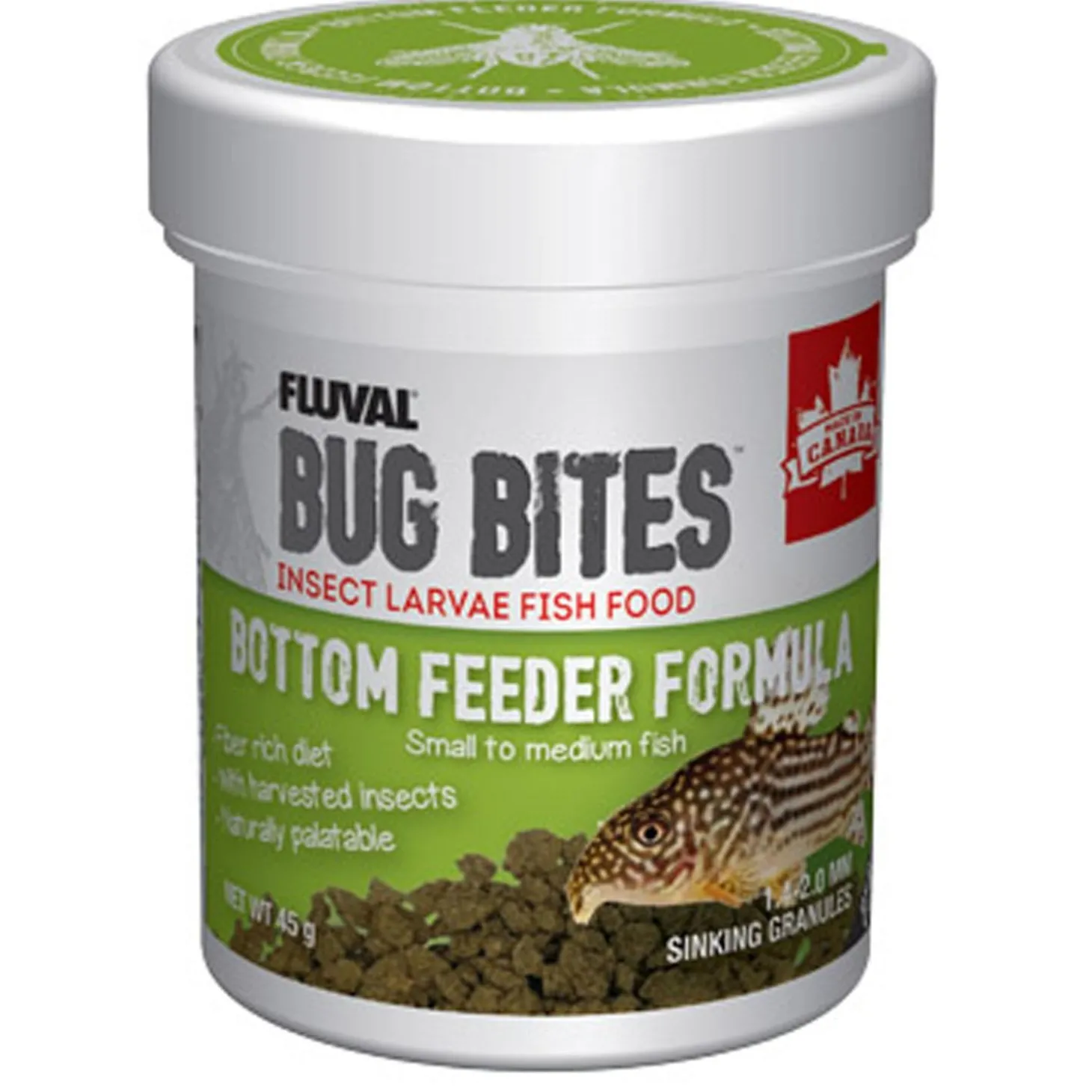 Bug Bites Bottom Feeder Formula Granules for Small to Medium Fish Food