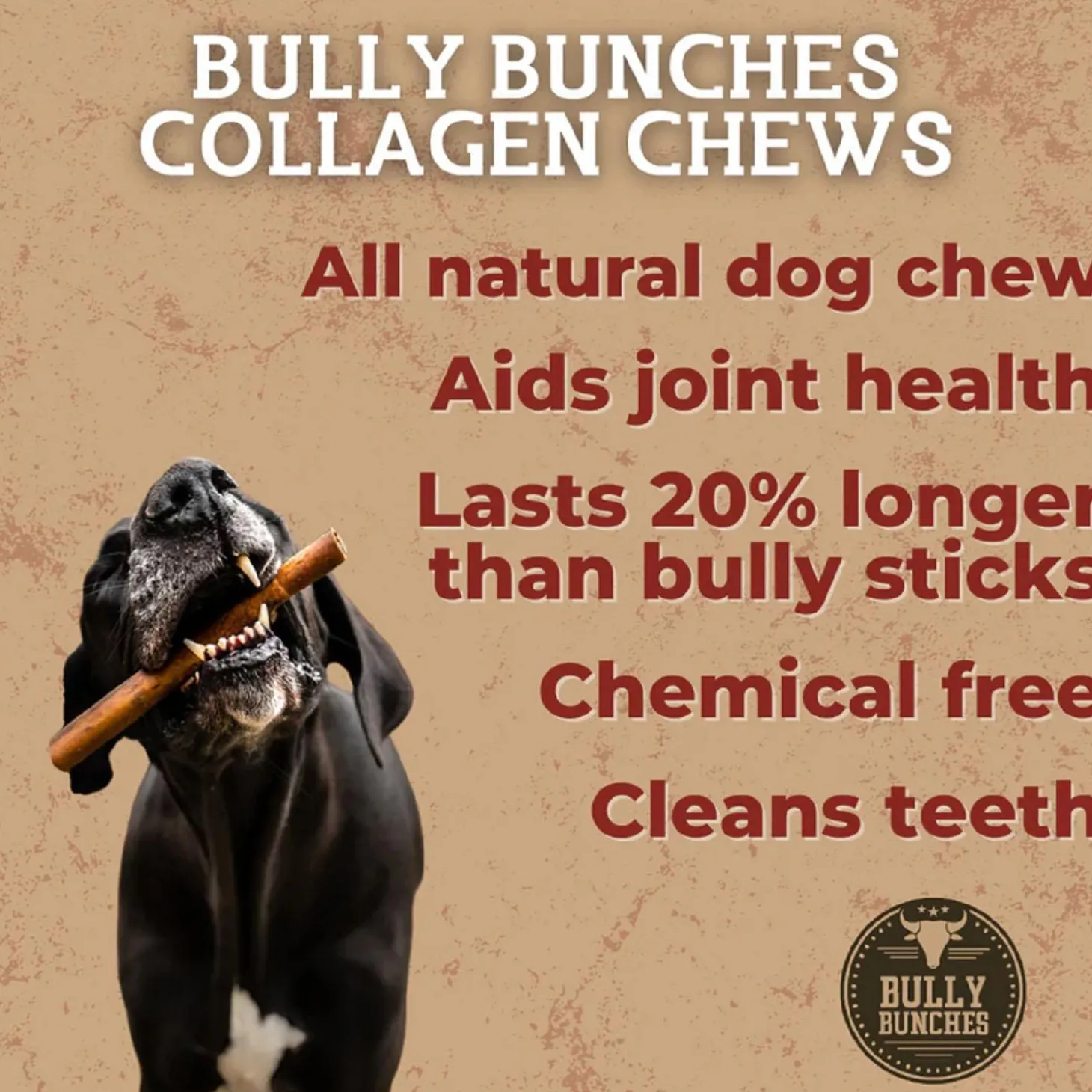 Bully Wrapped Collagen Stick Dog Treat