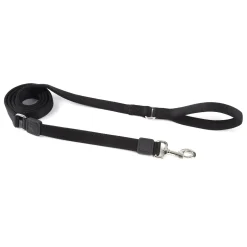 Bungee 1in Black Dog Leash