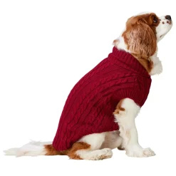 Cable Knit Maroon Sweater