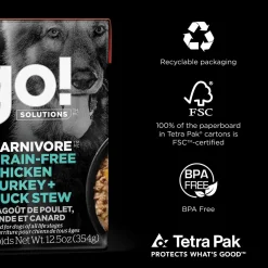 Carnivore Grain-Free Chicken, Turkey + Duck Stew Recipe Dog Food