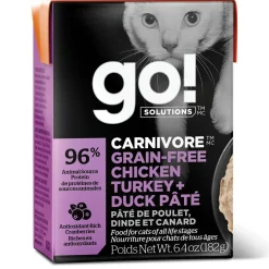 Carnivore Grain-Free Chicken, Turkey + Duck Pate Recipe Cat Food