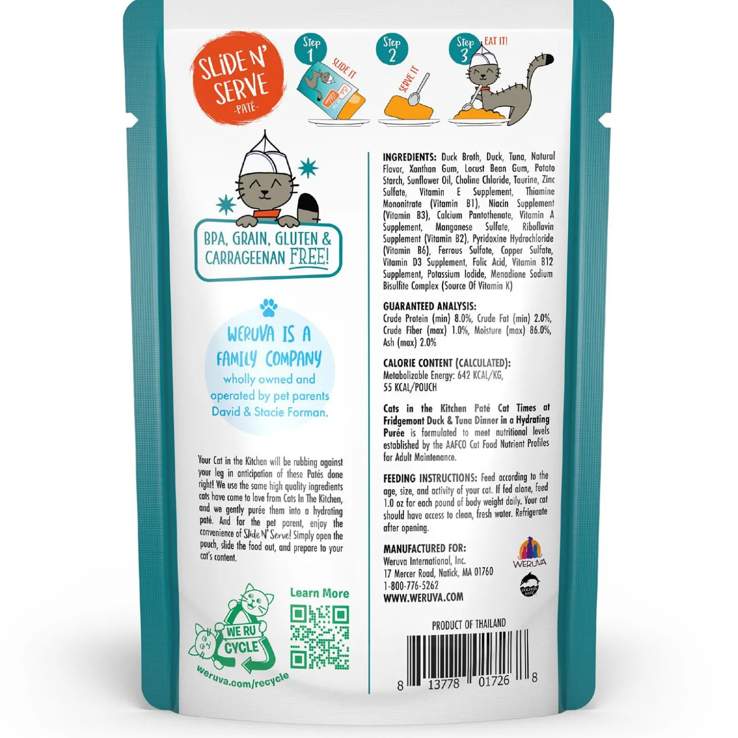 Cats in the Kitchen Cat Times at Fridgemont Duck & Tuna Dinner Adult Cat Food