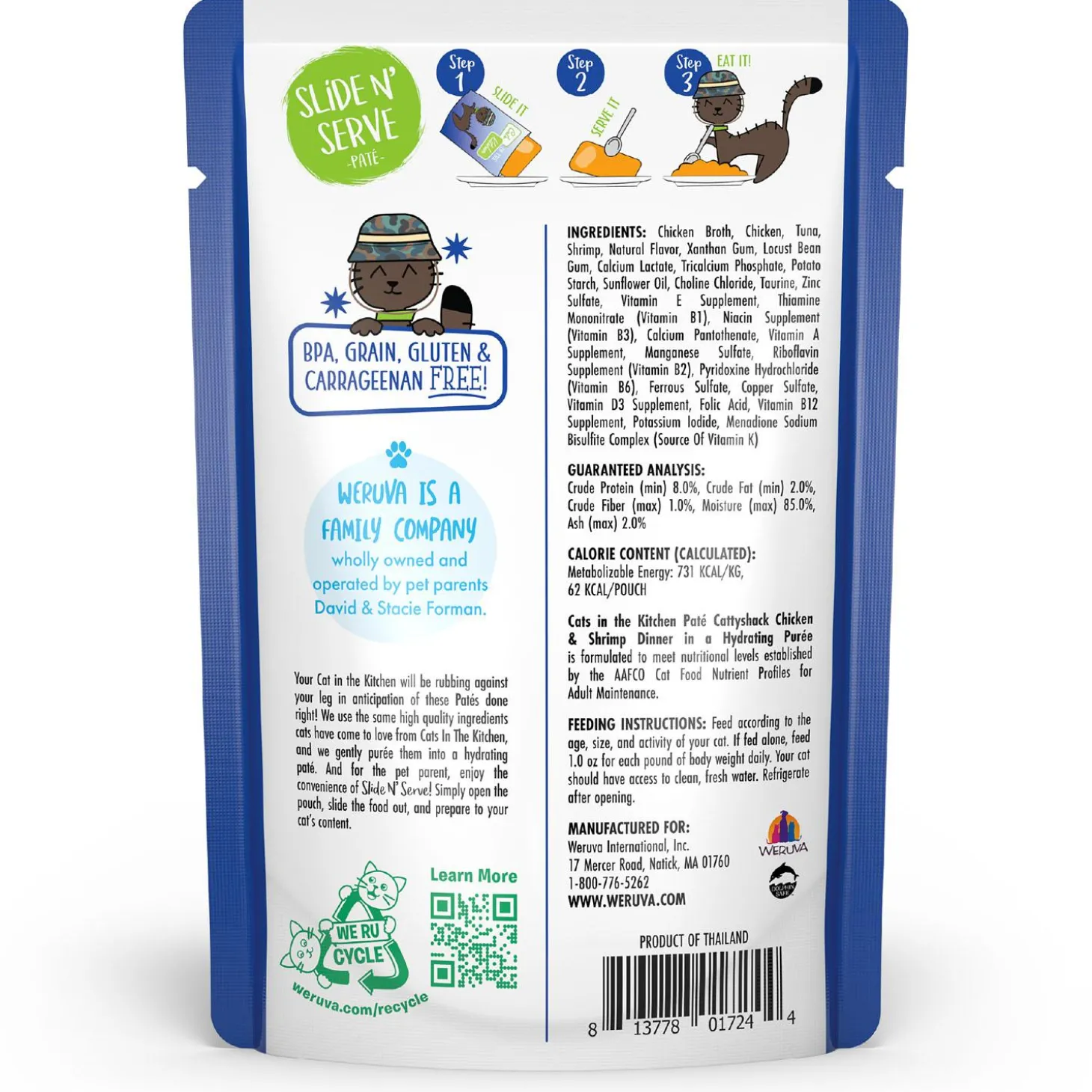 Cats in the Kitchen Cattyshack Chicken & Shrimp Dinner Adult Cat Food