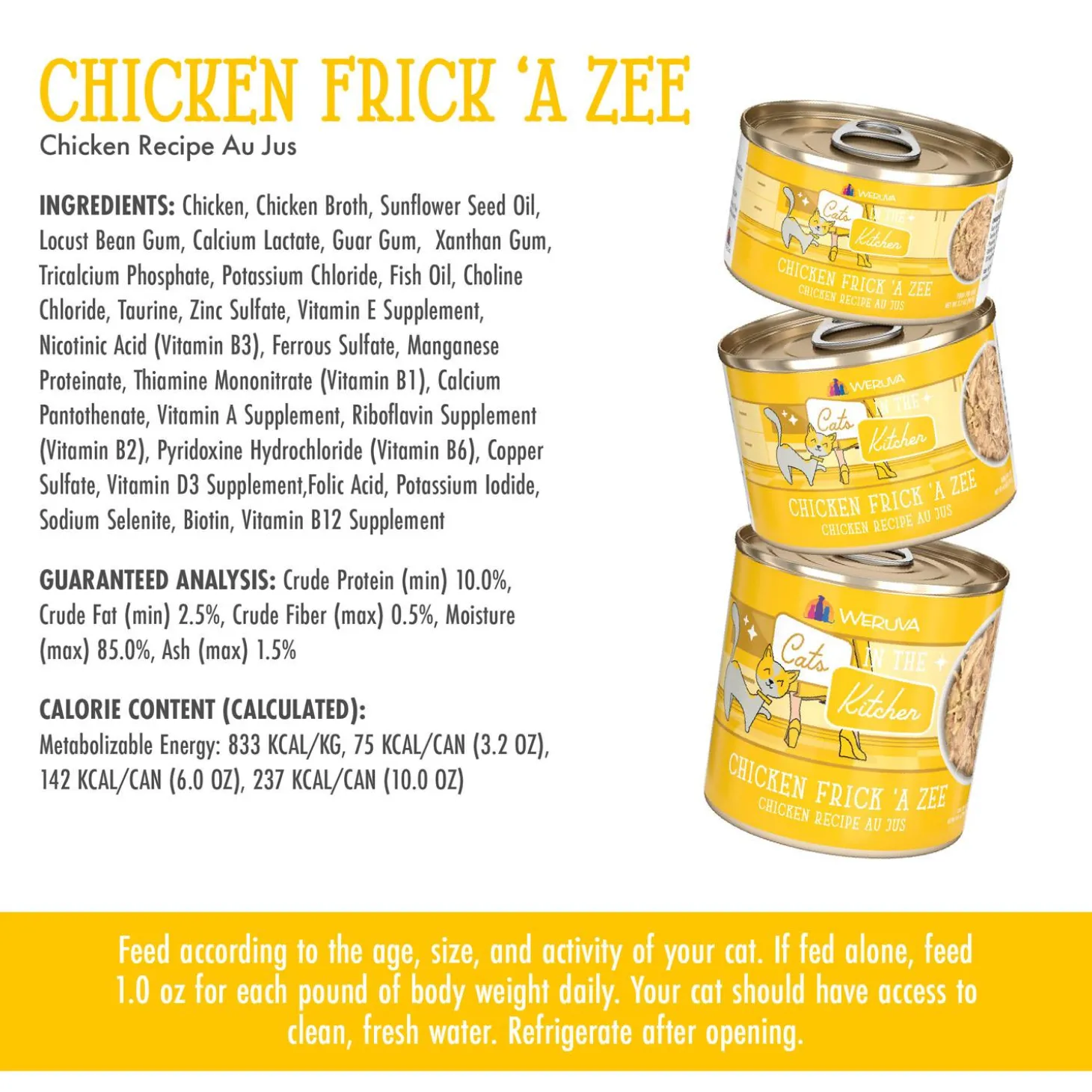 Cats in the Kitchen Chicken Frick 'A Zee Chicken Recipe Adult Cat Food